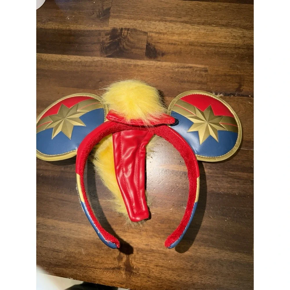 Disney Parks Captain Marvel Higher Further Faster Mohawk Ears Headband New‎